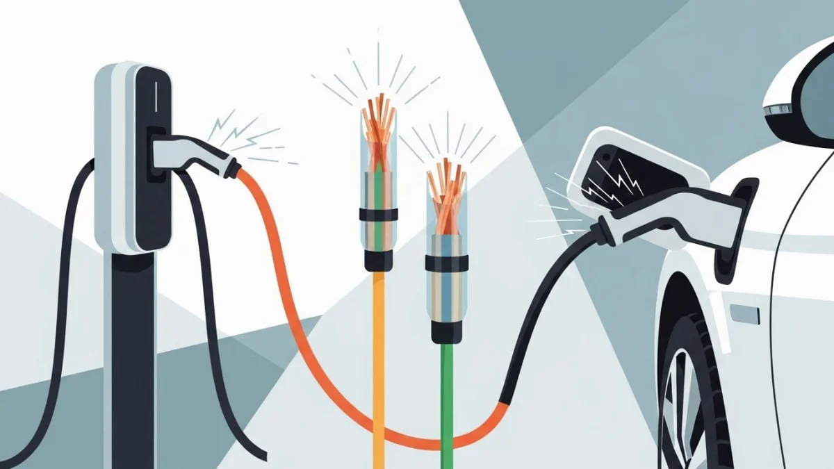 Dây điện trạm sạc chịu tải lớn, vật liệu cao cấp
