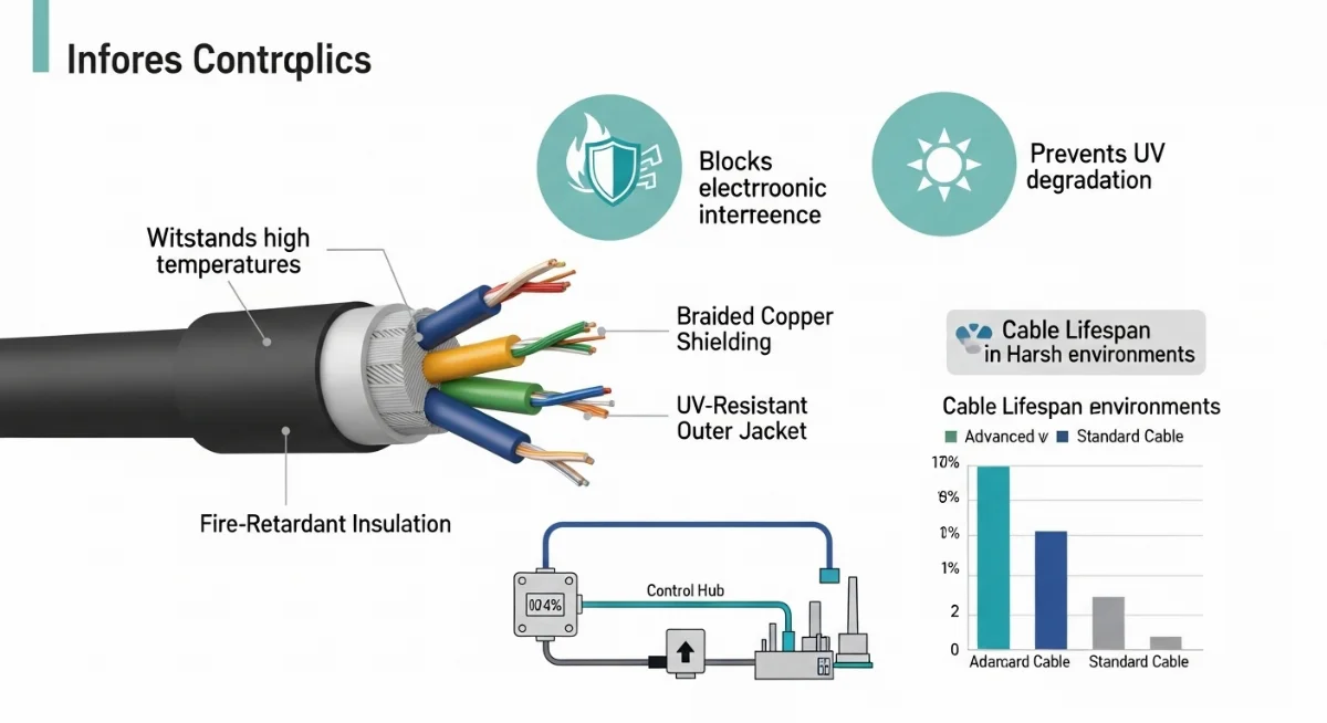 So sánh cáp điều khiển chống cháy và cáp thường an toàn
