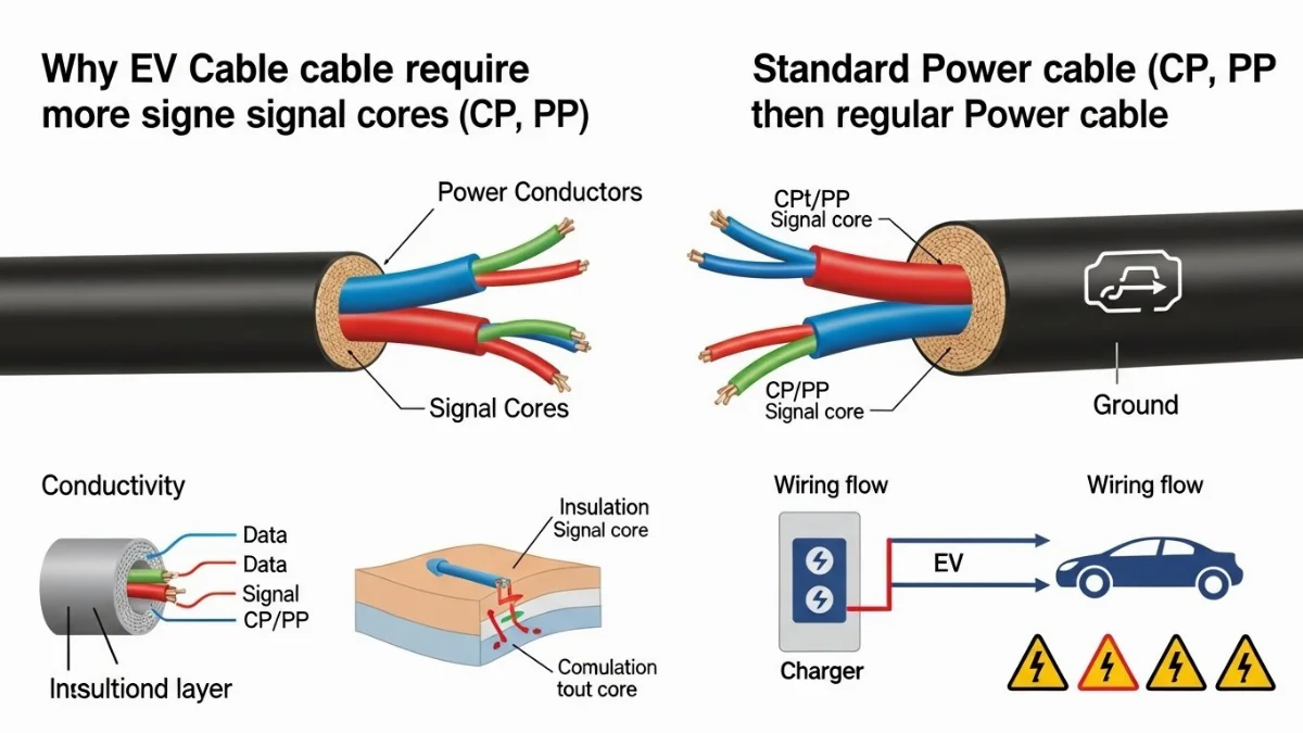 Bảng so sánh chi tiết giữa dây sạc xe điện chuyên dụng và dây điện thông thường