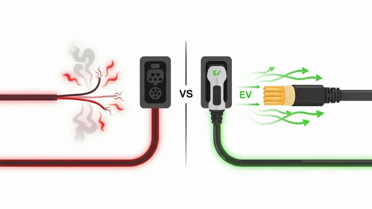 Hình ảnh nguy cơ cháy nổ từ dây điện không đúng tiêu chuẩn