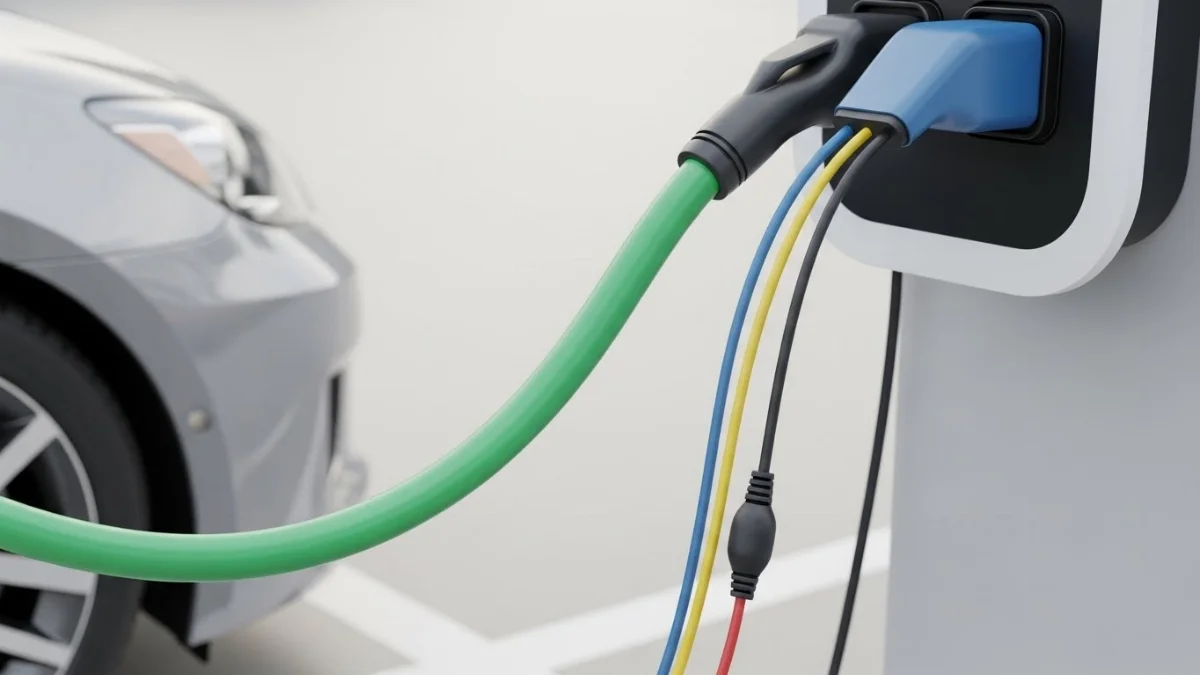Cáp tín hiệu và điều khiển kết nối trạm sạc EV với xe điện