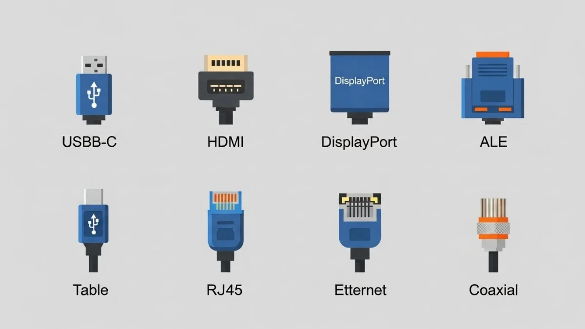 Các loại cáp tín hiệu khác nhau với lớp chống nhiễu đặc trưng