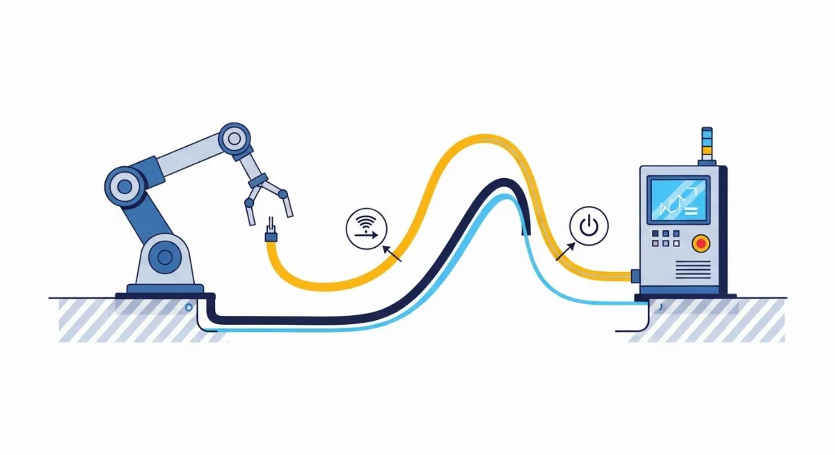 Cáp điều khiển lõi mềm đảm bảo tín hiệu ổn định cho robot tay máy