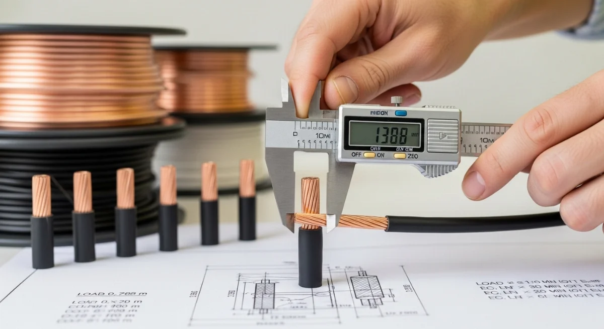 Hình ảnh minh họa tầm quan trọng chọn tiết diện cáp lõi đồng chính xác