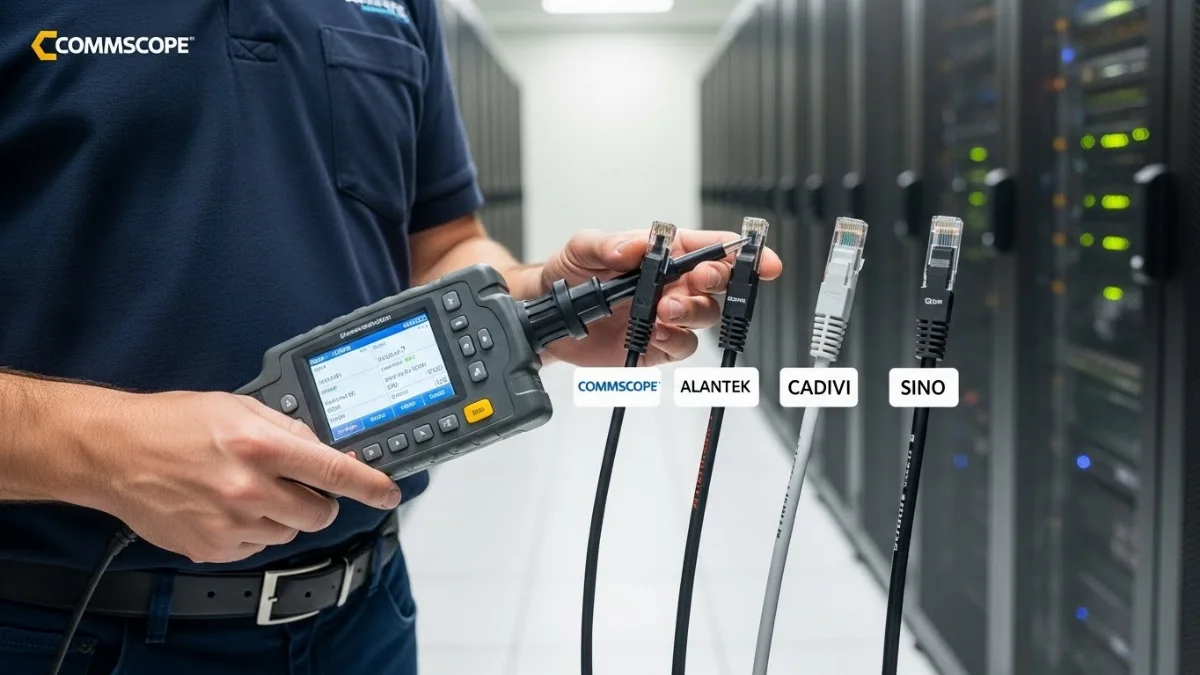 Dây cáp mạng Commscope chất lượng cao, hiệu suất vượt trội cho hệ thống mạng.