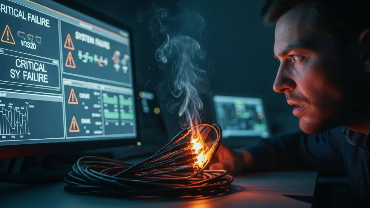 Kỹ sư đang phân tích các loại cáp tín hiệu công nghiệp để tránh sai lầm