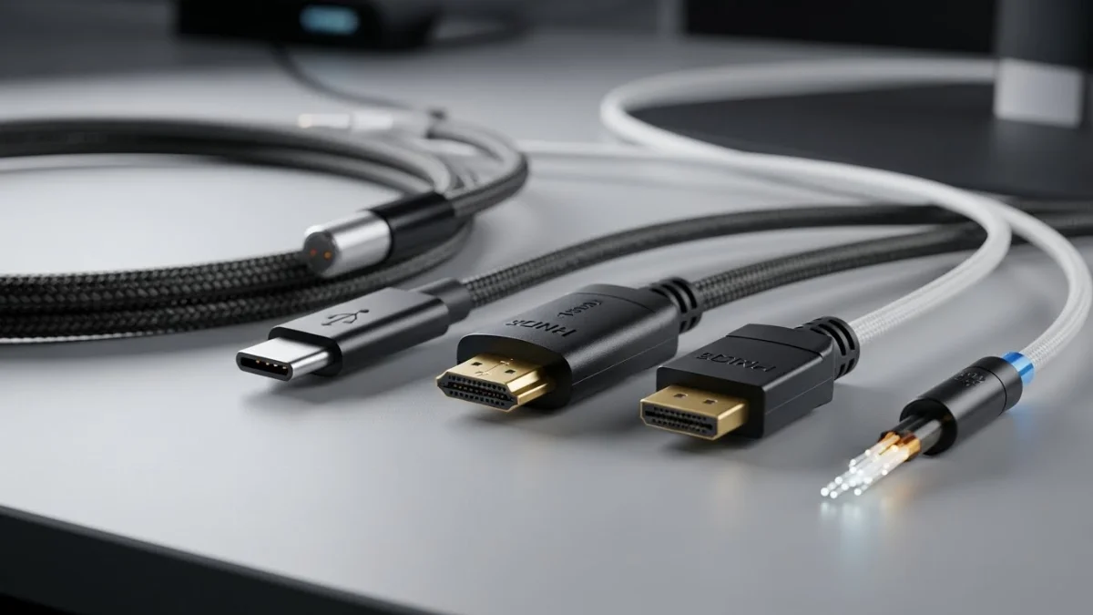 Hình ảnh các lớp cấu tạo chính của cáp tín hiệu điện tử