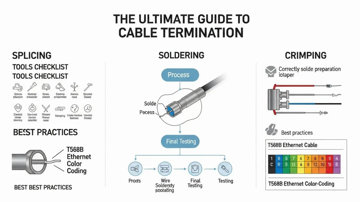 Quy trình bấm đầu cáp đồng trục RG6 đúng kỹ thuật, chi tiết