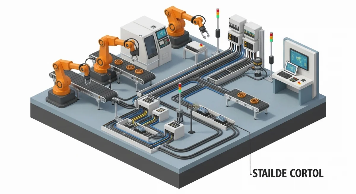 Cáp chống nhiễu đảm bảo ổn định trong nhà máy sản xuất ô tô