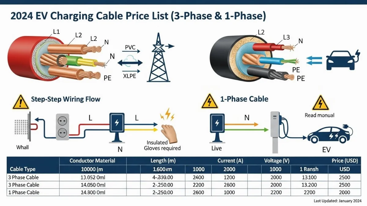 Quy trình thi công lắp đặt cáp điện trạm sạc ô tô điện chuyên nghiệp