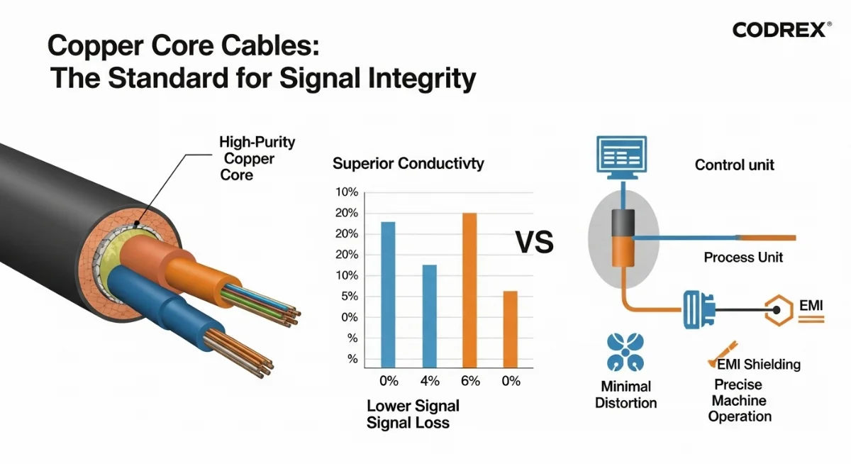 So sánh hiệu suất cáp lõi đồng và cáp lõi nhôm trong truyền tín hiệu