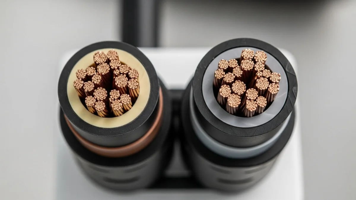 Hình ảnh cáp đồng và cáp nhôm cho trạm sạc EV