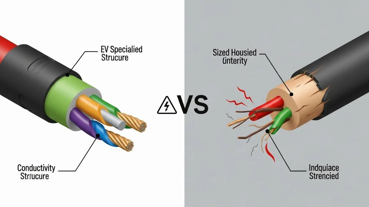 Hình ảnh minh họa các tiêu chuẩn an toàn cho cáp sạc xe điện
