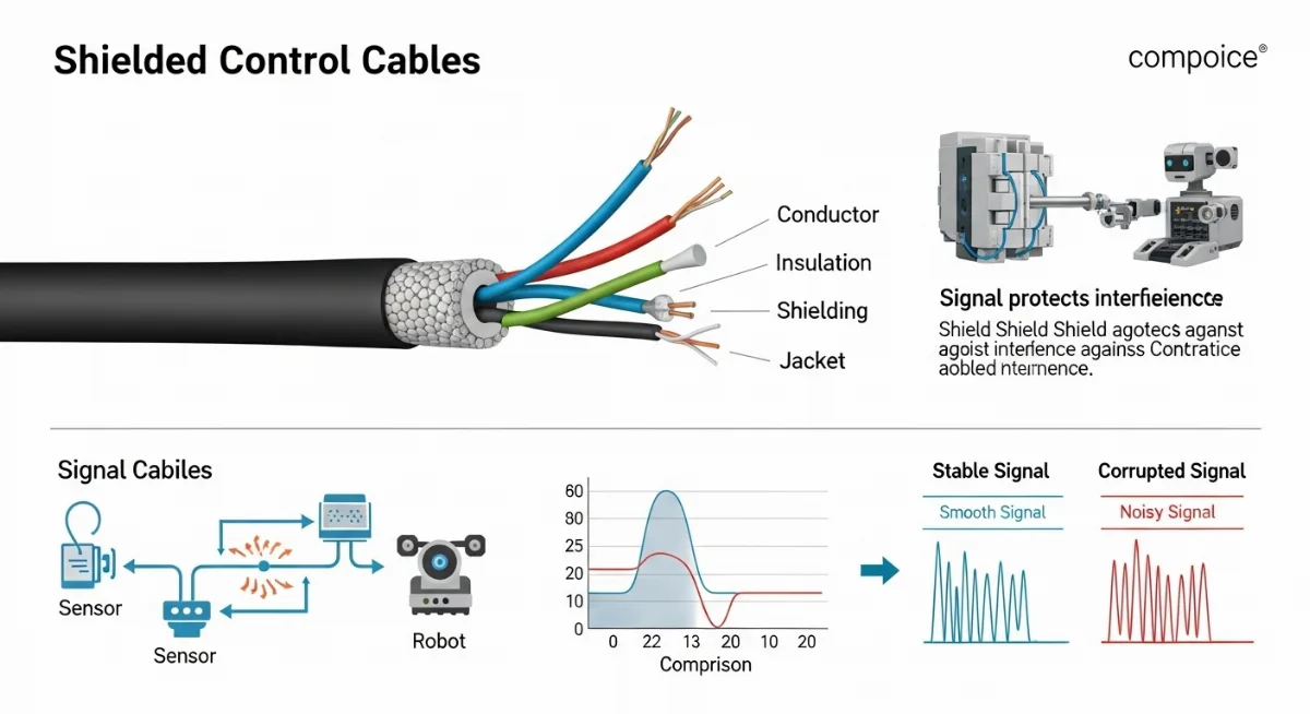 Lựa chọn cáp điều khiển chống nhiễu phù hợp với nhà máy