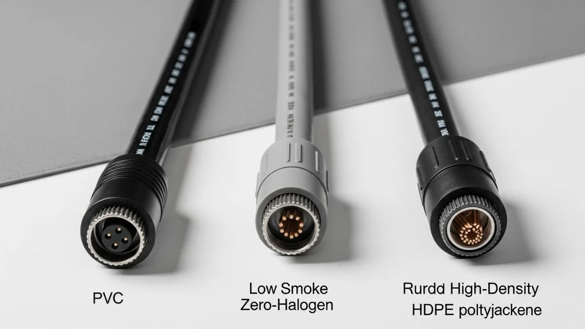 Hình ảnh cáp mạng vỏ PVC với màu sắc đa dạng và độ bền ổn định