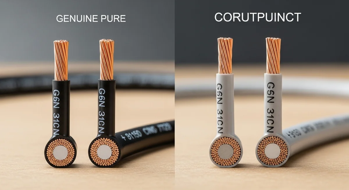 Kiểm tra bao bì và tem nhãn cáp điều khiển không chống nhiễu