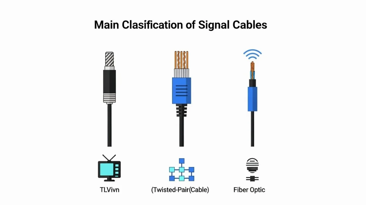 Phân loại các loại cáp tín hiệu đa năng trong công nghiệp