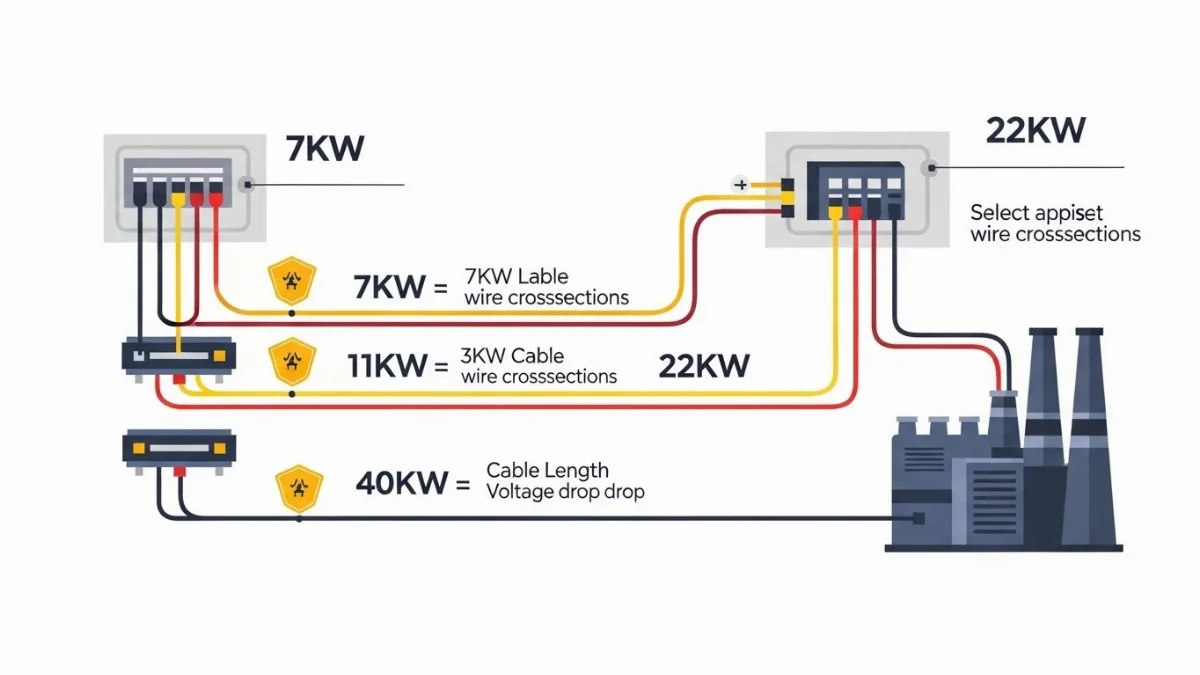 Bảng so sánh khả năng chịu tải của các loại dây cáp điện