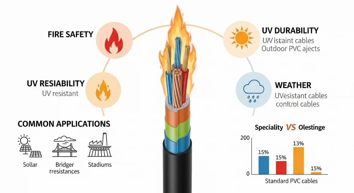 Tuổi thọ cáp điều khiển chống tia UV bền bỉ theo thời gian