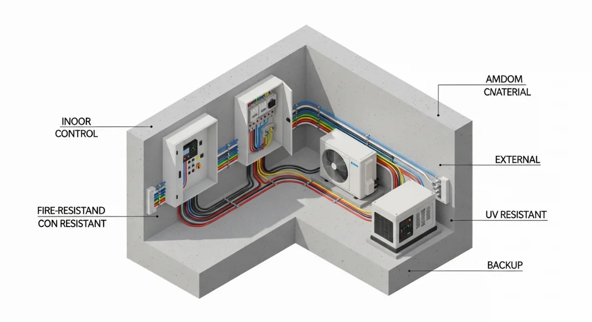Cáp chống cháy bền bỉ cho ứng dụng trong nhà máy công nghiệp