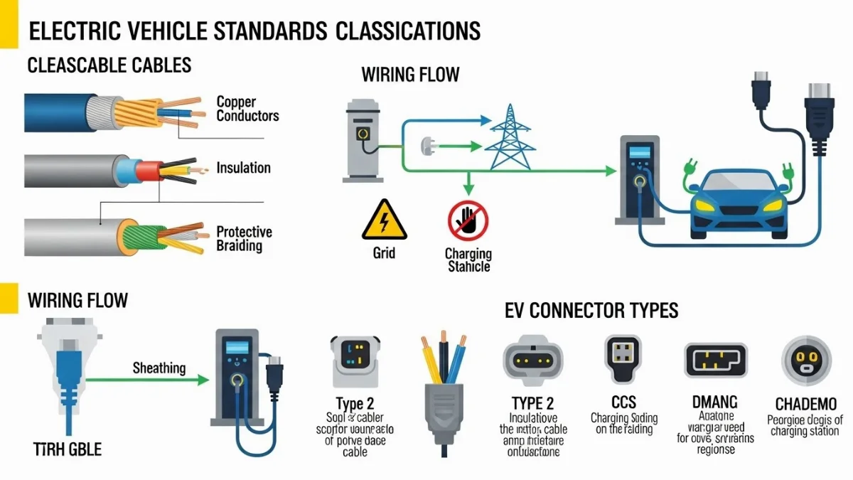 Người dùng kết nối súng sạc xe điện tại trạm sạc công cộng