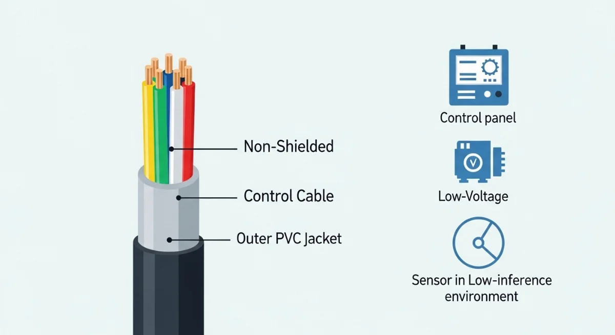 Đặc điểm và ứng dụng phổ biến của cáp điều khiển không chống nhiễu