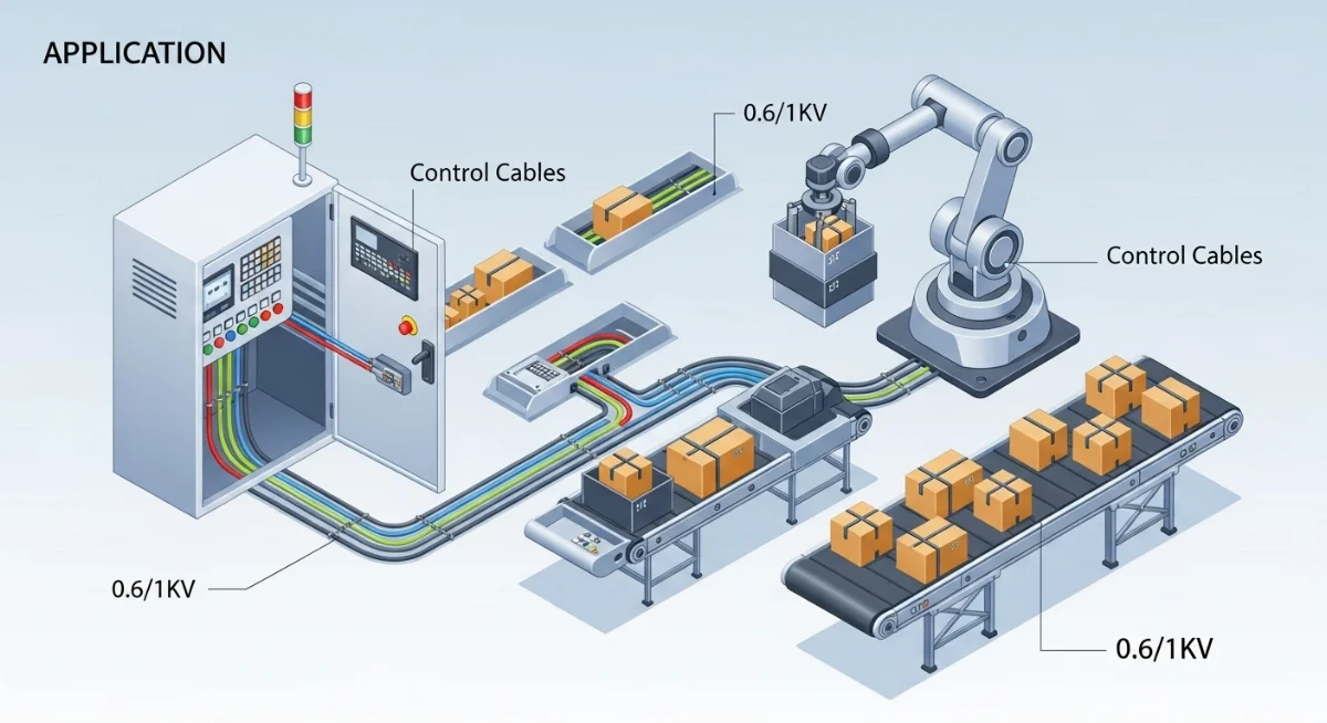 Phân loại các loại cáp điều khiển theo điện áp và chống nhiễu