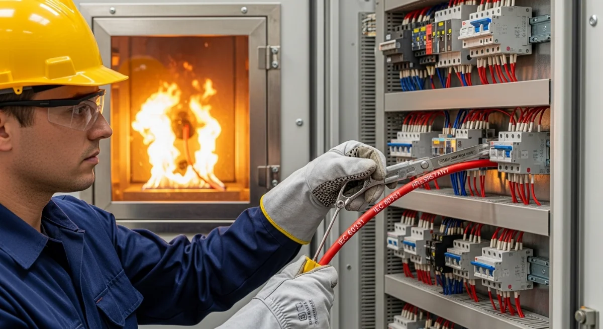 cáp điều khiển chống cháy đạt tiêu chuẩn IEC quốc tế