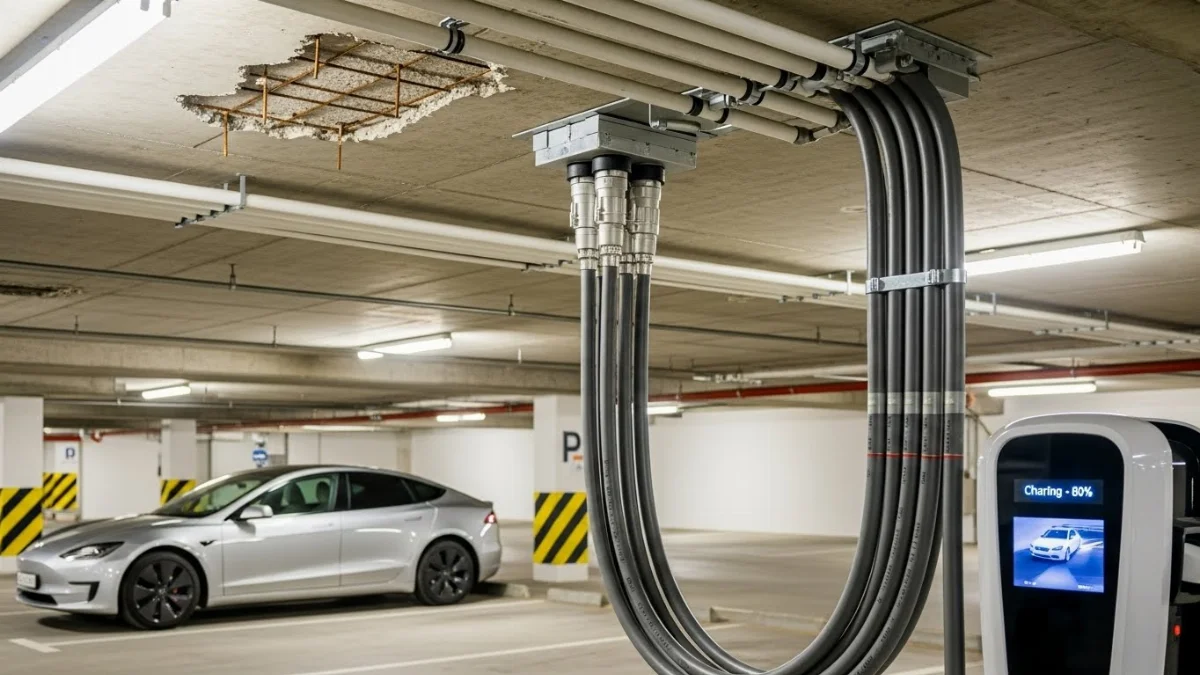 Hình ảnh cáp sạc EV chống cháy FR chất lượng cao