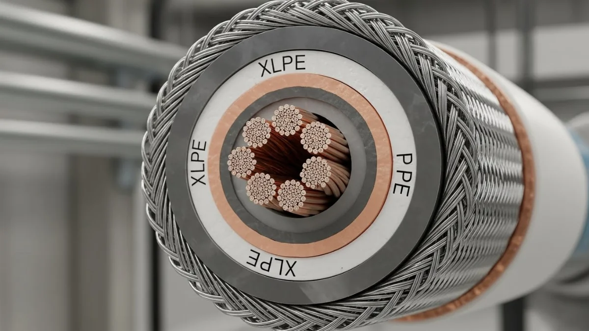 Hình ảnh cáp sạc EV bền bỉ với vỏ cách điện chất lượng cao