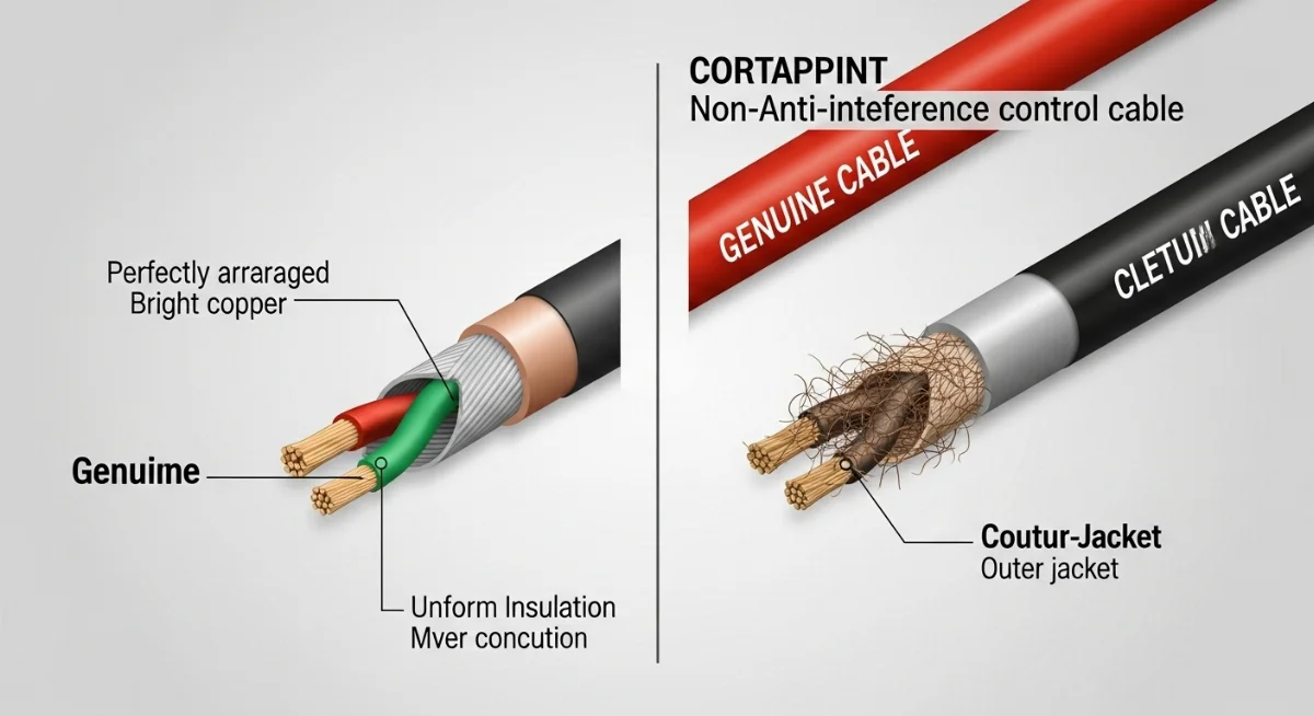 Phân biệt vỏ cách điện cáp điều khiển thật giả