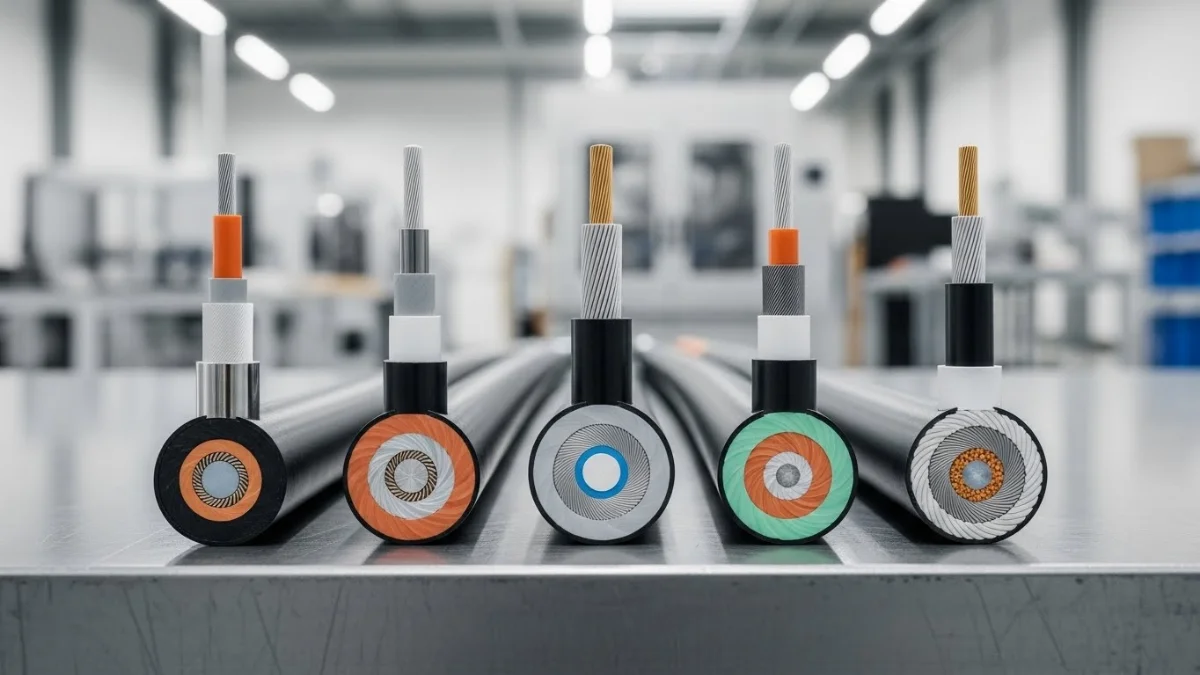 Hình ảnh cáp tín hiệu công nghiệp được bện xoắn chống nhiễu