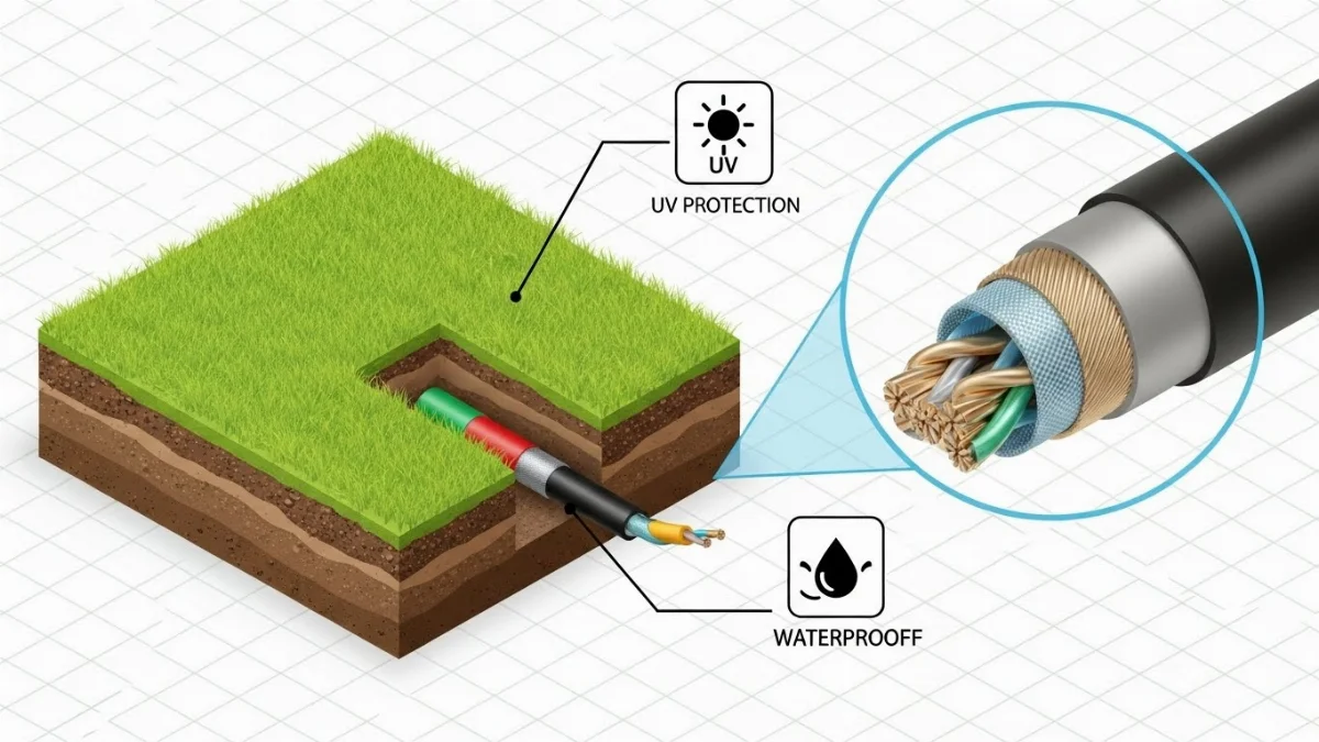 Lắp đặt cáp tín hiệu chôn ngầm dưới lòng đất an toàn, ổn định