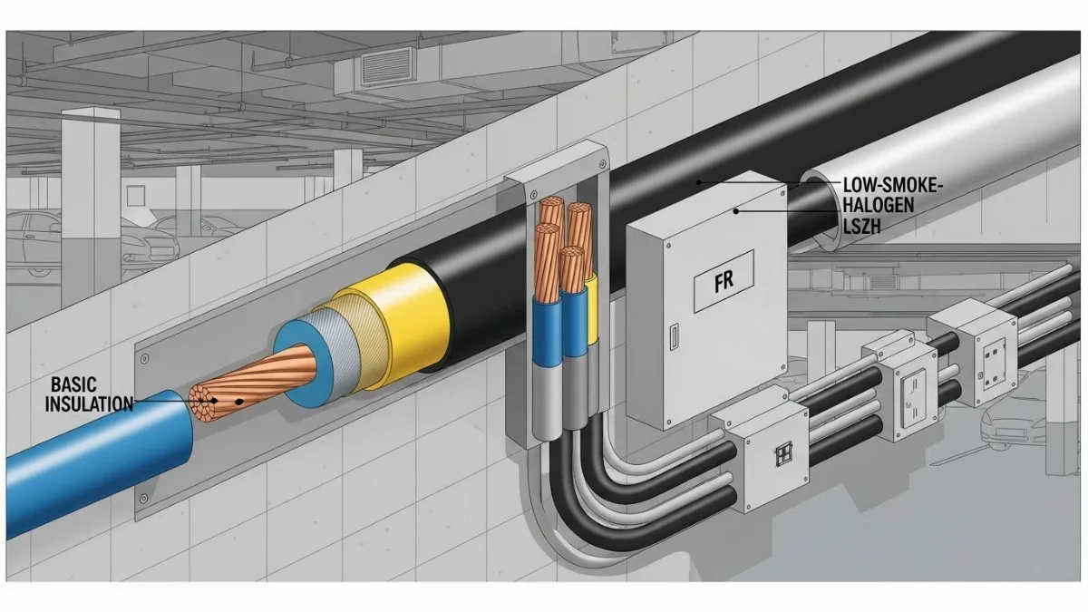 Giải pháp cáp sạc an toàn FR và LSZH cho xe điện