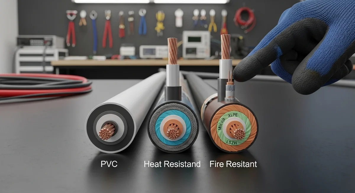 Hình ảnh cáp chống cháy duy trì mạch trong điều kiện hỏa hoạn