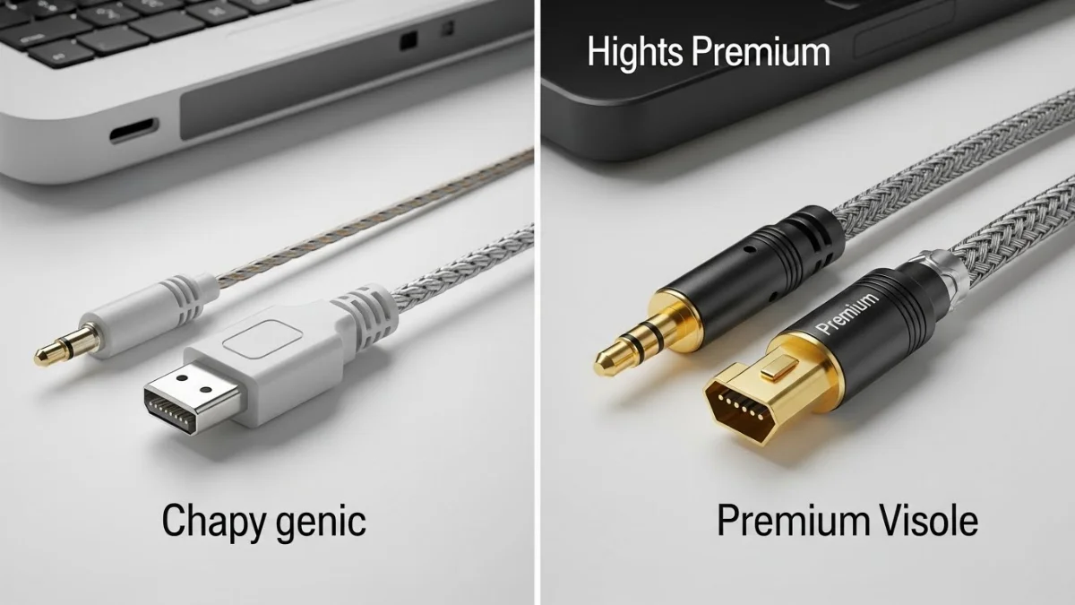 Hình ảnh minh họa cấu tạo chi tiết một sợi cáp tín hiệu điện tử.