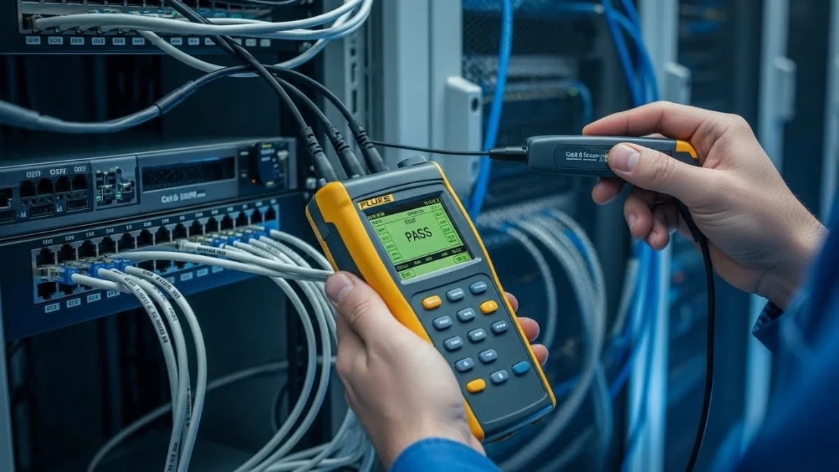 Kiểm tra thông mạch cáp tín hiệu với máy test cáp