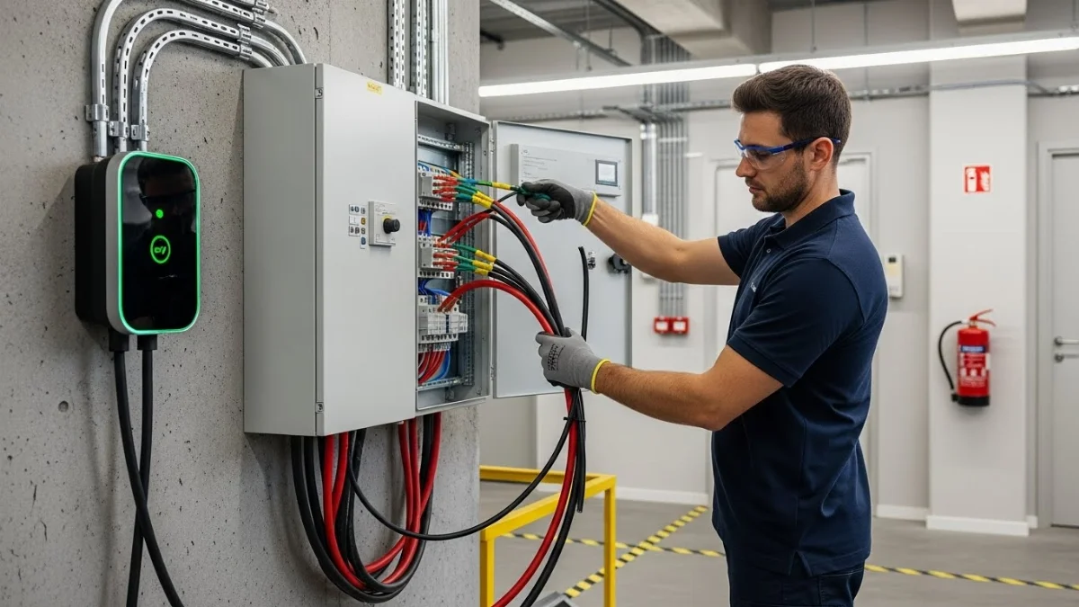 Kiểm tra hệ thống điện trước khi đấu nối wallbox an toàn