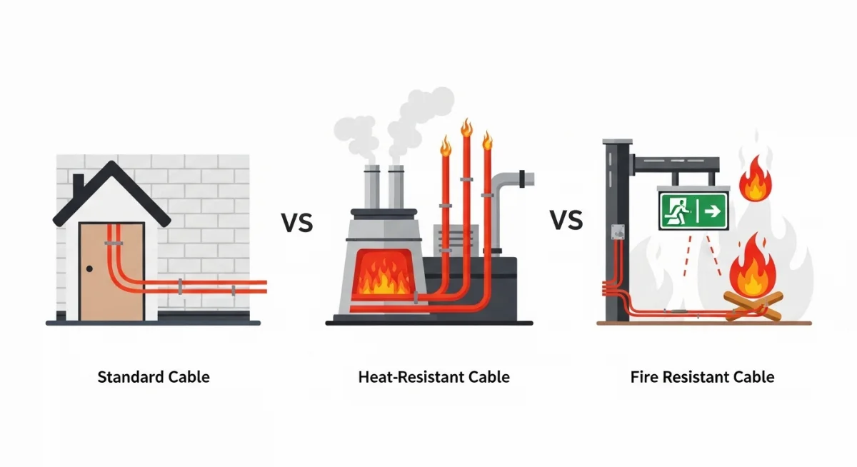 Cáp chịu nhiệt hoạt động ổn định trong môi trường nhiệt độ cao