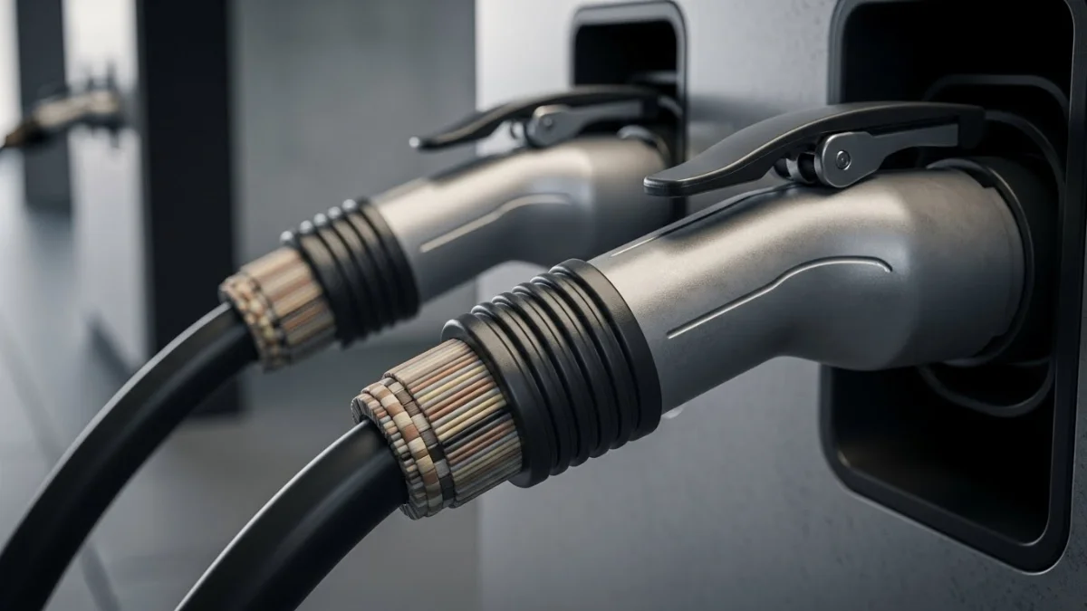 Cáp điện trạm sạc DC công suất cao, bền bỉ cho xe điện