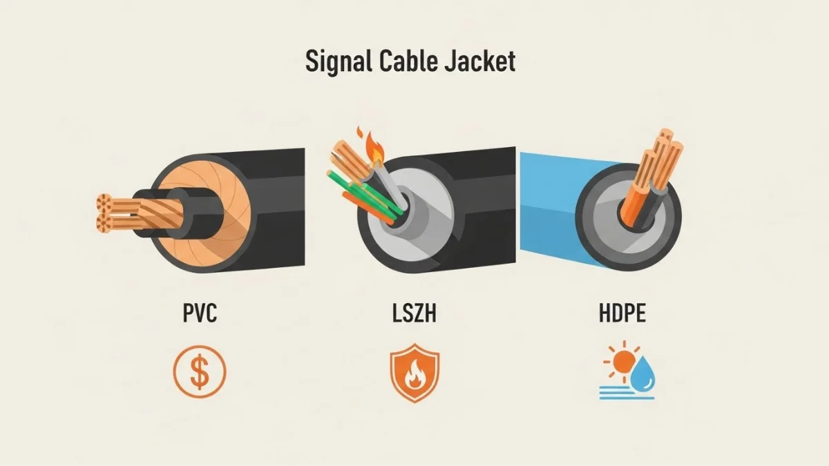 Sợi cáp tín hiệu vỏ LSZH chất lượng cao, an toàn khi có sự cố cháy