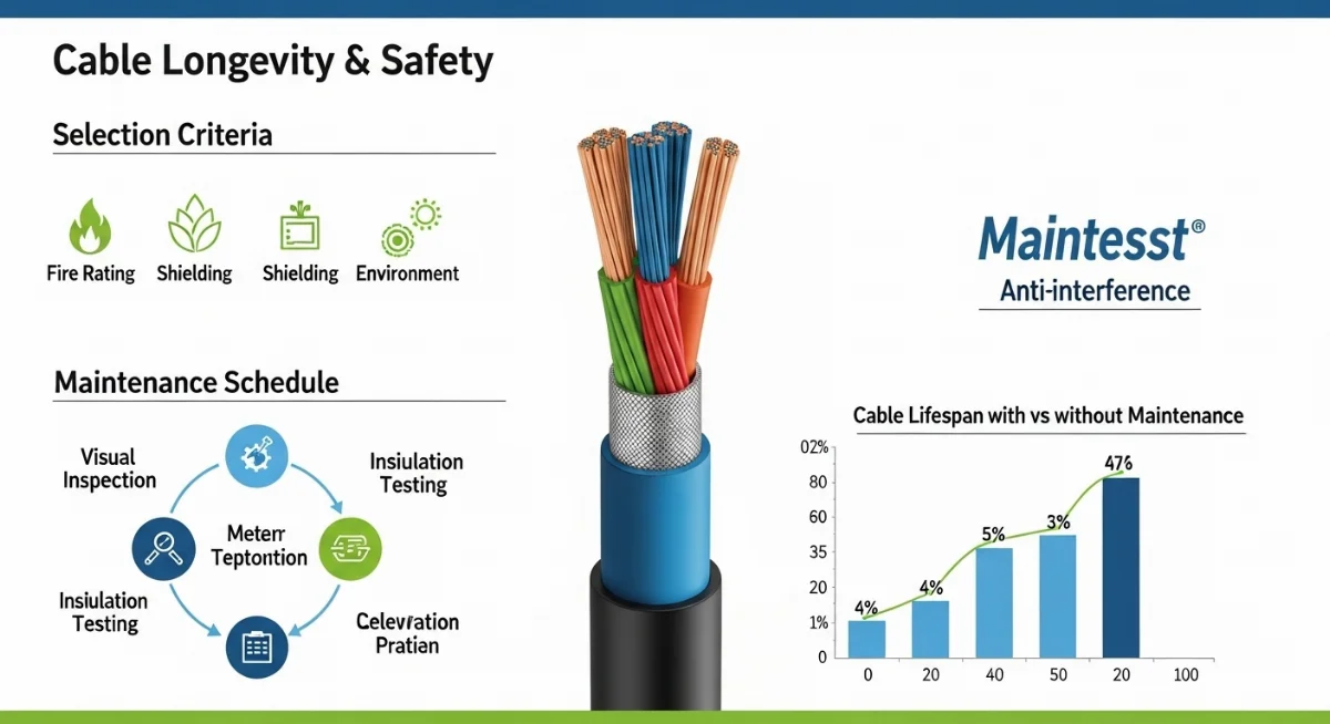 Kỹ sư thực hiện đo kiểm tra điện trở cách điện của cáp