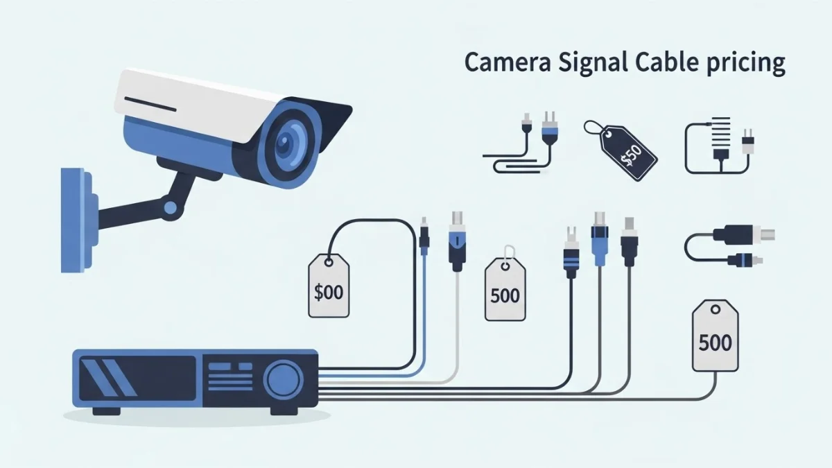 Cáp camera liền nguồn được sử dụng rộng rãi cho công trình