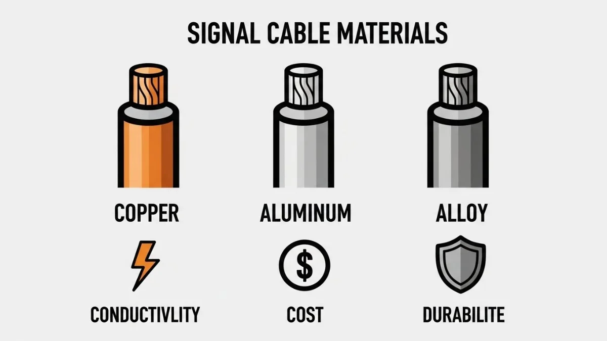 Cấu tạo chi tiết của cáp tín hiệu lõi nhôm mạ đồng CCA
