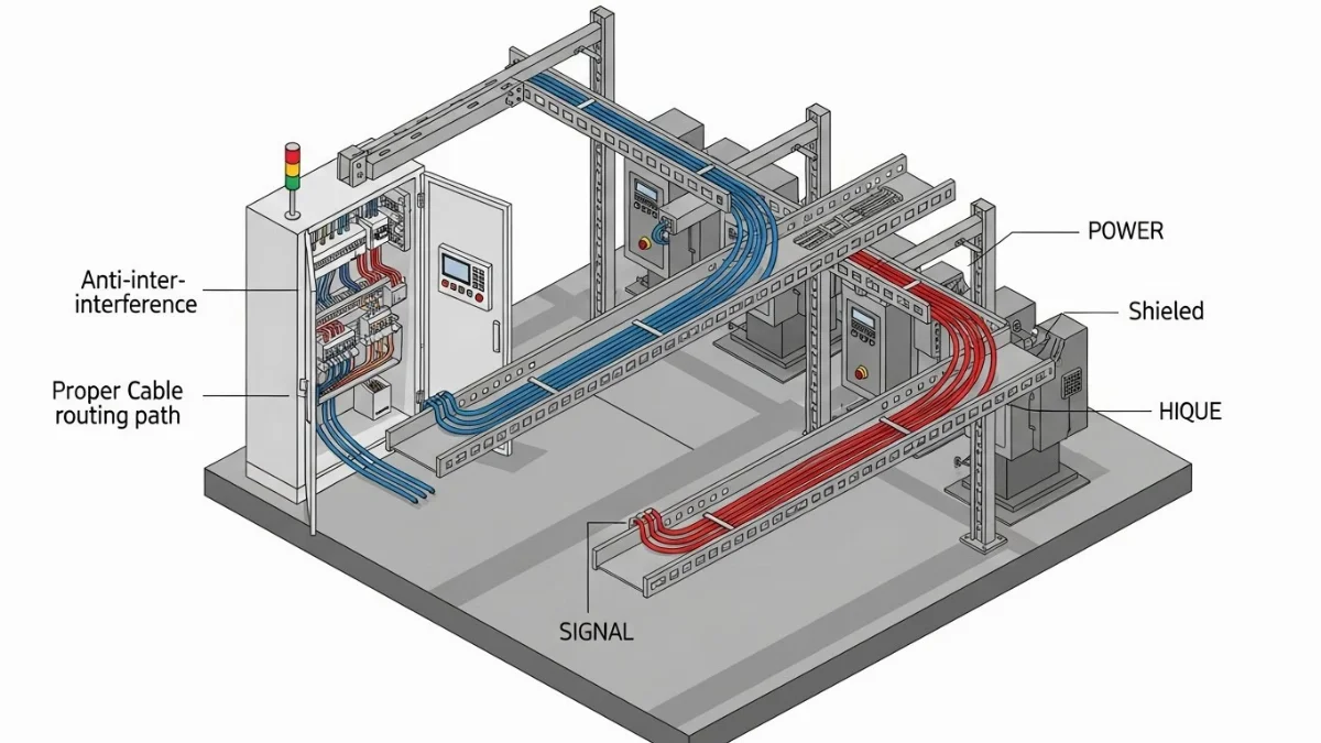 Kỹ thuật đi dây cáp tín hiệu cẩn thận và khoa học trong máng cáp