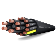 TOP CABLE- FLEXTEL® 110 ES05VV-F BLACK 300/500V  