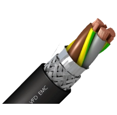 TOP CABLE- 1.8/3KV TOPDRIVE® VFD (EMC) ROZ1-K (AS) BLACK 