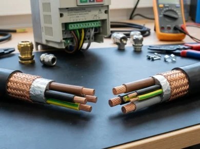 So Sánh Cáp 2YSLCYK-J Cấu Trúc 4 Lõi và 3+3 Lõi: Chuẩn Chống Nhiễu EMC Nào Tối Ưu Cho Biến Tần?