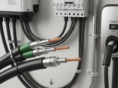 Chọn Dây Dẫn Tối Ưu: Tích Hợp Trạm Sạc EV Với Hệ Thống Điện Mặt Trời Gia Đình