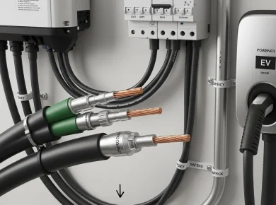 Chọn Dây Dẫn Tối Ưu: Tích Hợp Trạm Sạc EV Với Hệ Thống Điện Mặt Trời Gia Đình